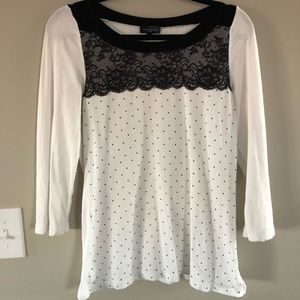 The Limited polka dot sweater